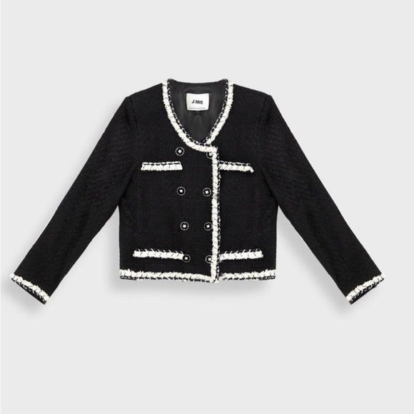 Jacey Black Double Breasted Jacket S/M - Picture 4 of 7